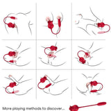 ARMONY - ROSELIP LECKT VIBRIERENDEN CLIT UND VIBRATOR ROT - Vanelion Paradise