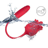 ARMONY - ROSA STIMULATOR & VIBRATOR COLA RED - Vanelion Paradise