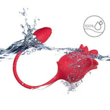 ARMONY - ROSA STIMULATOR & VIBRATOR COLA RED - Vanelion Paradise