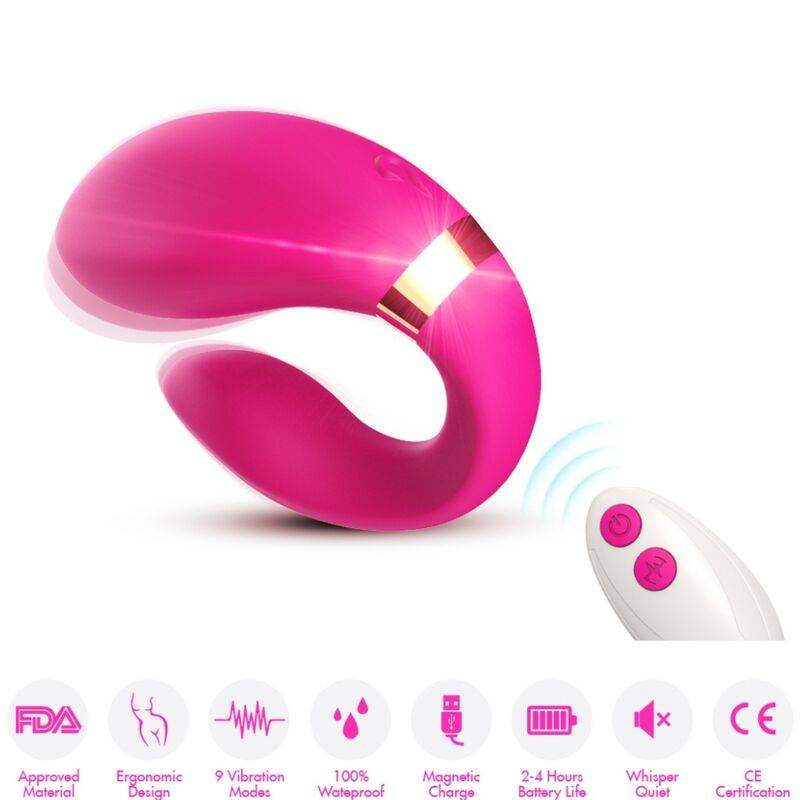 ARMONY - VIBRATOR FÜR PAARE MIT FERNBEDIENUNG FUCHSIA - Vanelion Paradise