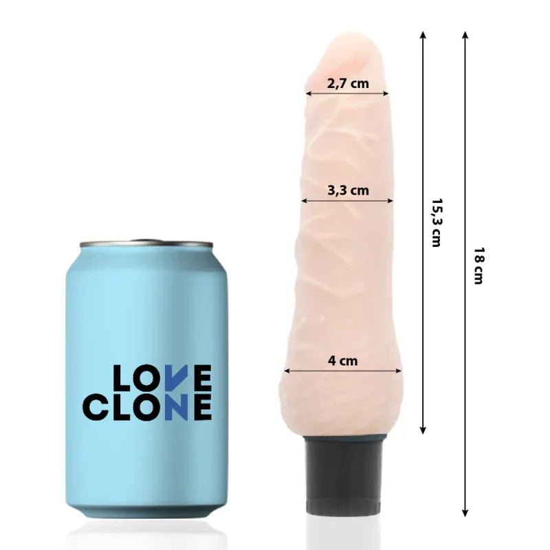 LOVECLONE - SVEN SELBSTSCHMIERENDER VIBRATOR 18.5 CM -O- 3.3 CM - Vanelion Paradise