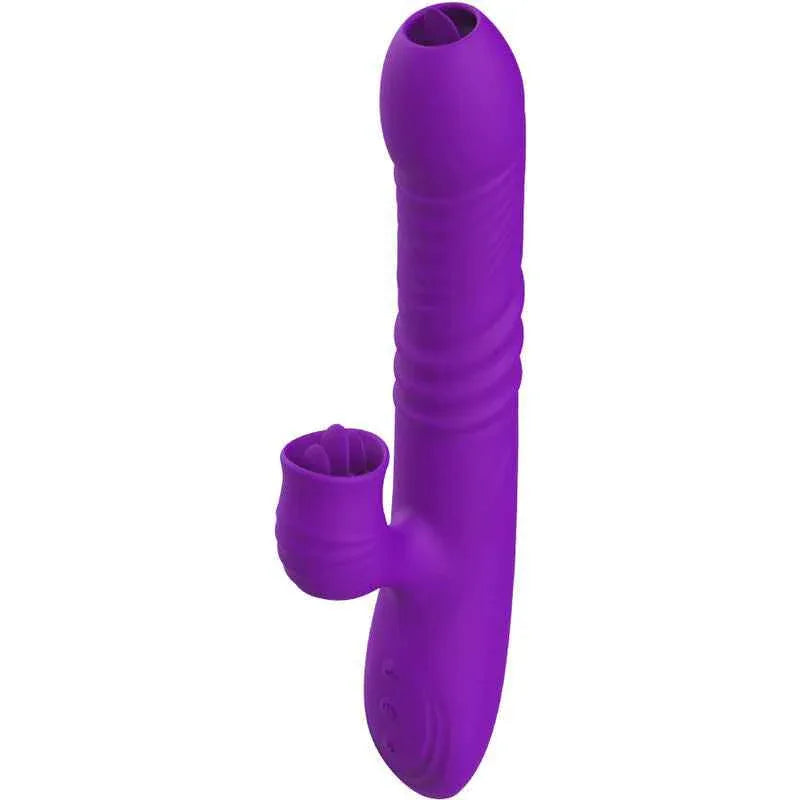 ARMONY - VOLLSTNDIGER G-PUNKT-KANINCHENVIBRATOR MIT STIMULIERENDEM ZUNGENVIOLETTEN WRMEEFFEKT - Vanelion Paradise