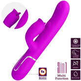 PRETTY LOVE - KANINCHENVIBRATOR MIT LECKENDEM FUCHSIA - Vanelion Paradise