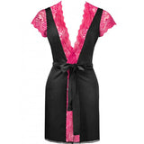 LIVCO CORSETTI FASHION - KUMIKO LC 90428 MORGENMANTEL + PANTY SCHWARZ S/M - Vanelion Paradise