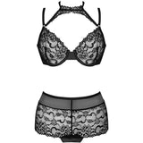 LIVCO CORSETTI FASHION - LINERA FÜR DIE SENSES-KOLLEKTION BH + PANTY SCHWARZ - Vanelion Paradise