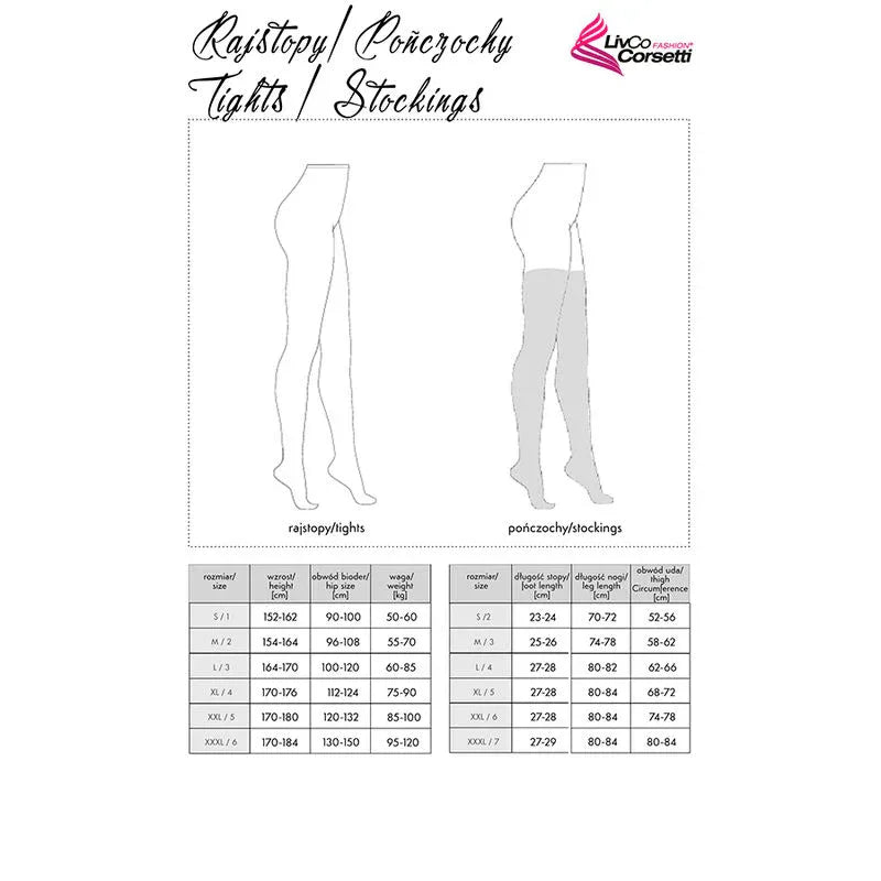 LIVCO CORSETTI FASHION - LOLIWIA LC19330 STRUMPF SCHWARZ EINE GRÖSSE - Vanelion Paradise