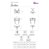 LIVCO CORSETTI FASHION - SNEHANA LC 90443 BH + STRUMPFGÜRTEL + HÖSCHE SCHWARZ - Vanelion Paradise