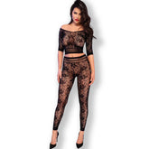 CHILIROSE - CR 4661 TOP & LEGGINS SCHWARZ S/M - Vanelion Paradise