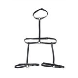 SUBBLIME - KÖRPERHARNESS AUS LEDER, SCHWARZ, EINE GRÖSSE - Vanelion Paradise