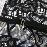 SUBBLIME - POLIZEIKOSTÜM MIT SPITZE SCHWARZ S/M - Vanelion Paradise