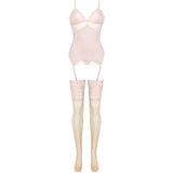 LIVCO CORSETTI FASHION - PERSINNE PEACH SET KORSET + HÖSCHEN + STRÜMPFE - Vanelion Paradise