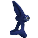 PRETTY LOVE - MAT DOPPELRING MIT VIBRATION & STIMULATOR BLAU - Vanelion Paradise