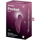 SATISFYER - POCKET PRO 1 KLITORIS-STIMULATOR GRANAT - Vanelion Paradise