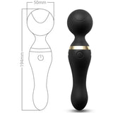 ARMONY - FREEZA MASSAGER & VIBRATOR SUPER FLEXIBLER KOPF SCHWARZ - Vanelion Paradise