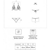 Livco Corsetti Jimena – BH & String Schwarz, One Size - Vanelion Paradise