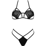 Livco Corsetti Jimena – BH & String Schwarz, One Size - Vanelion Paradise