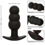 CALEXOTICS - ROCK BOTTOM ANAL PLUG MIT PERLEN 10 VIBRATIONEN SILIKON SCHWARZ - Vanelion Paradise