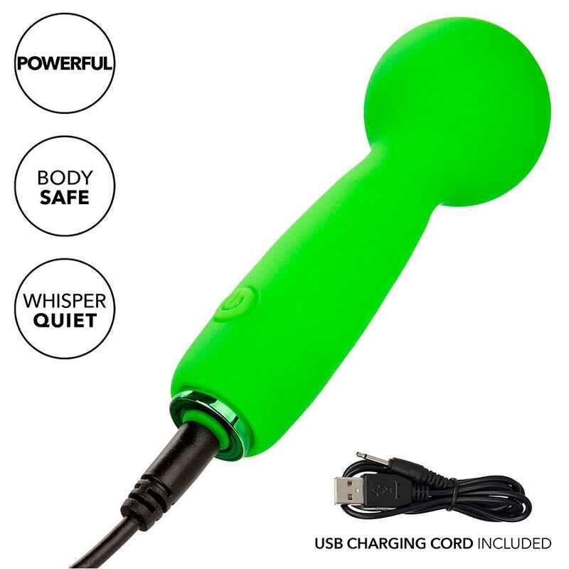 CALEXOTICS - NEON VIBES THE BUBBLY VIBE MINI-MASSAGER 10 VIBRATIONEN GRÜN - Vanelion Paradise