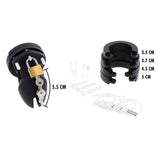 HIDDEN DESIRE - EXTREME KEUSCHHEITSPUMPENKÄFIG AUS SILIKON GRÖSSE S SCHWARZ - Vanelion Paradise