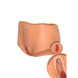 HIDDEN DESIRE - ALTER EGO OFFENER VAGINA- UND ARSCH-SLIP MIT MITTLERER TAILLE, HAUTFARBE - Vanelion Paradise