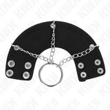 KINK - PENISRING 4 CM KETTE 7 CM METALL MIT LEDERGURTE - Vanelion Paradise