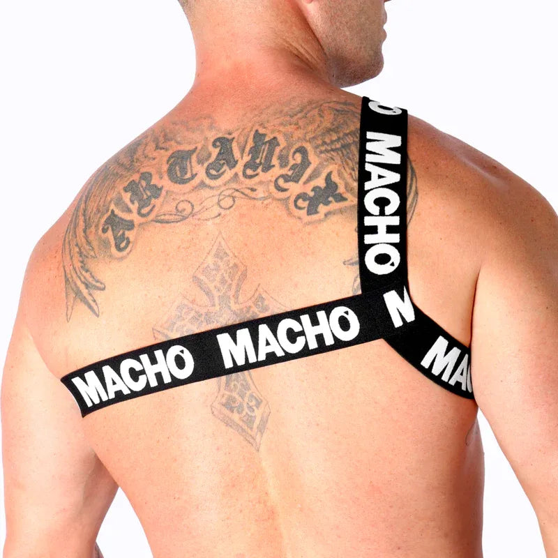 MACHO - RÖMISCHES HARNESS WEISS S/M - Vanelion Paradise