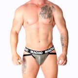 MACHO - MX27GR JOCK LEDER GRAU BEIGE S - Vanelion Paradise
