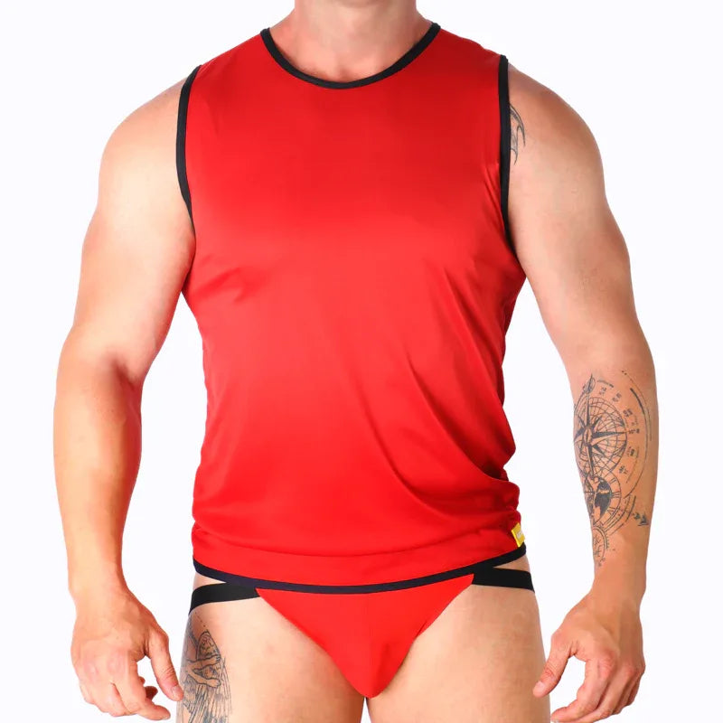 MACHO - ROTES T-SHIRT S/M - Vanelion Paradise