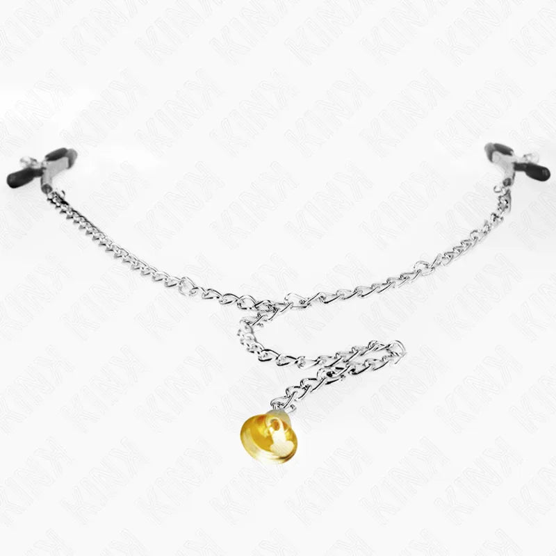 KINK - KETTE NIPPELKLEMMEN MIT HORNANHÄNGER 30 CM - Vanelion Paradise