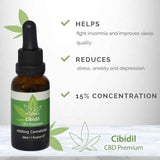 500 COSMETICS - CIBIDIL ENTSPANNENDES CBD-ÖL 15 % 30 ML - Vanelion Paradise