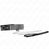 KINK - HALSKETTE MIT BAND 65 CM GLÄNZEND VERSTELLBAR 37-42 CM X 5,3 CM - Vanelion Paradise