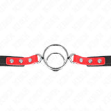 KINK - KNEBEL MIT MEHREREN O-RINGEN 4 / 4,8 CM ROT 38 X 56 CM - Vanelion Paradise