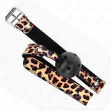 KINK - LEOPARD ATMUNGSAKTIVER BALL 4,5 CM GAG 65 x 2,5 CM - Vanelion Paradise