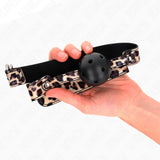 KINK - LEOPARD ATMUNGSAKTIVER BALL 4,5 CM GAG 65 x 2,5 CM - Vanelion Paradise