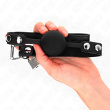 KINK - MODELL 1 SILIKONBALL 4 CM KNEBEL MIT SCHLOSS 60 x 2 CM - Vanelion Paradise