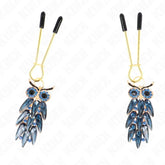 KINK - NIPPELKLEMMEN MIT EULENANHÄNGER 6 CM - Vanelion Paradise