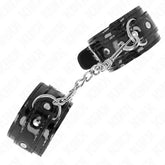 KINK - GLÄNZENDE NEOPREN-HANDMANSCHETTEN VERSTELLBAR 17-24 CM X 4,5 CM - Vanelion Paradise