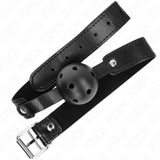 KINK - SCHWARZER ATMUNGSAKTIVER BALL 4,5 CM Knebel 65 x 2,5 CM - Vanelion Paradise