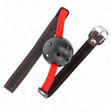 KINK - HOHLHARTER MUND 4,5 CM KNEBEL MIT ELASTISCHEM GÜRTEL 56 x 1,5 CM - Vanelion Paradise