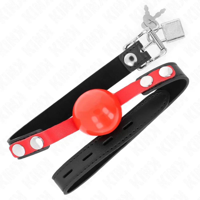 KINK - SOFT TPE BALL 4 CM GAG MODELL 4 60 x 2 CM VERSTELLBAR 37-52 CM - Vanelion Paradise