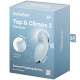 SATISFYER - TAP & CLIMAX 2 VIBRATOR & STIMULATOR BLAU - Vanelion Paradise