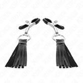 KINK - KUNSTLEDER QUASTEN NIPPELKLEMMEN 6 CM - Vanelion Paradise