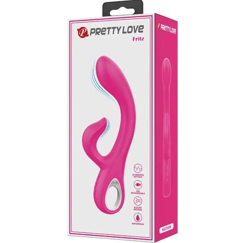 PRETTY LOVE - FRITZ RABBIT VIBRATOR 12 VIBRATIONEN ROSA - Vanelion Paradise