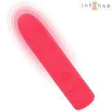 INTENSE - SYMONE USB WIEDERAUFLADBARER VIBRIERENDER BULLET 8 VIBRATIONEN ROT 10 X 2,2 CM - Vanelion Paradise