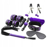 SECRETPLAY - BDSM SET 8PCS PURBLE / BLACK. - Vanelion Paradise
