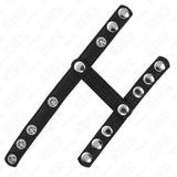 KINK - PENISRING MIT 3 VERSTELLBAREN BALLSPLITTERRIEMEN - Vanelion Paradise