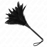 KINK - BLACK MAIDS HORNFORM TICKLE HÜHNERFEDERN 36 CM - Vanelion Paradise