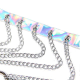 SUBBLIME - 953737 BRUSTGURT MIT RINGEN UND KETTEN SILBER EINE GRÖSSE - Vanelion Paradise