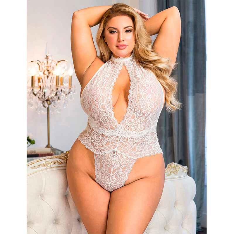 SUBBLIME - 953850 SPITZEN-BODYSUIT WEISS S/M - Vanelion Paradise