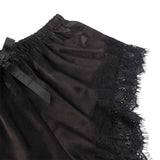 SUBBLIME - 953942 LÄSSIGE SEIDENNACHTHEMD + SPITZENHOSE SCHWARZ L/XL - Vanelion Paradise